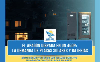 El apagón dispara en un 450% la demanda de placas solares y baterías