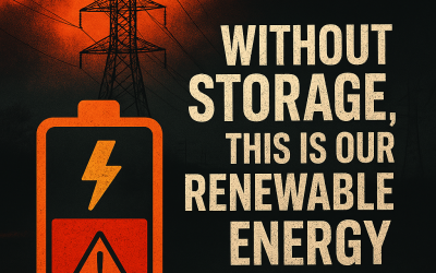 ¿Transición energética? Sin almacenamiento, es solo una fantasía verde.”