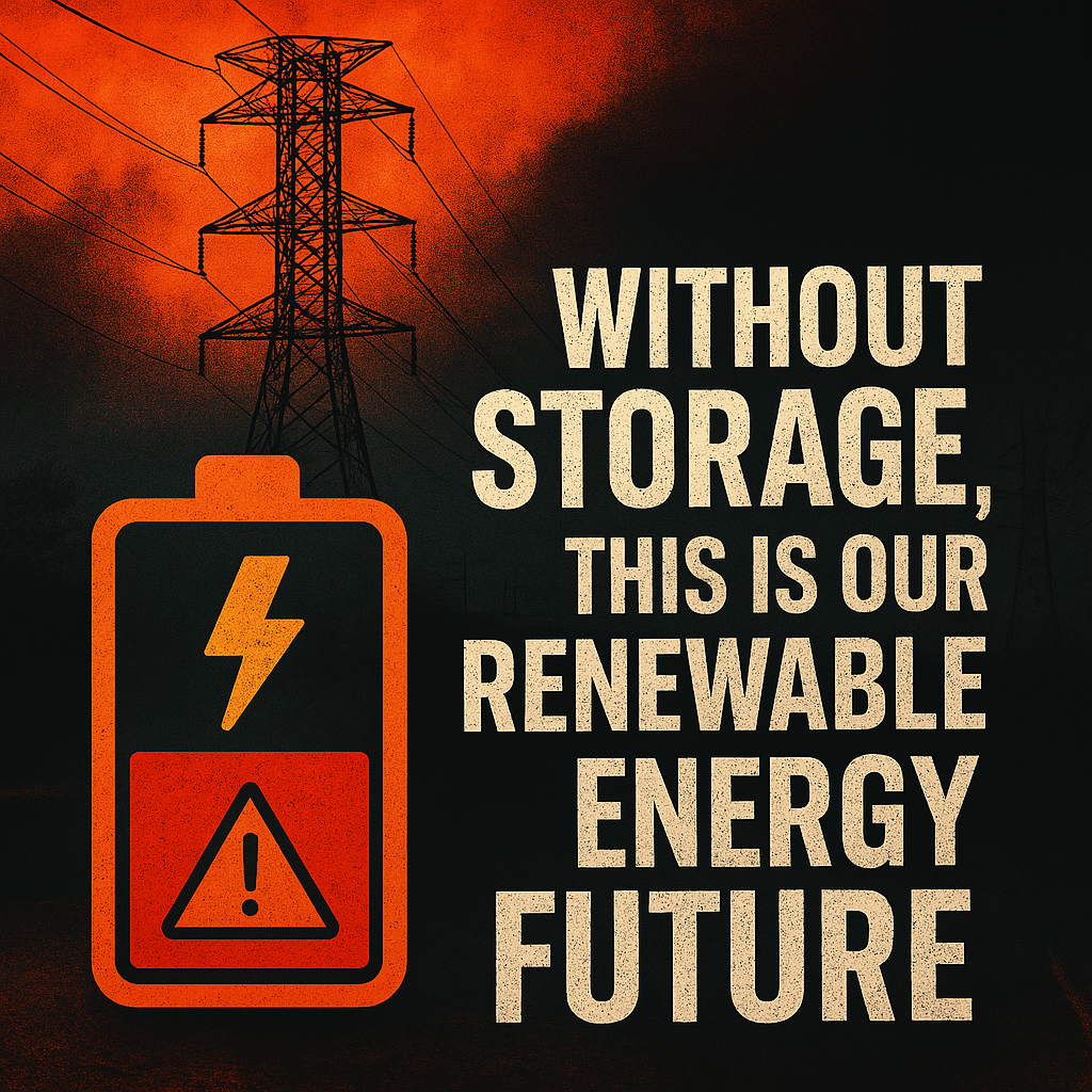 “¿Transición energética? Sin almacenamiento, es solo una fantasía verde.”