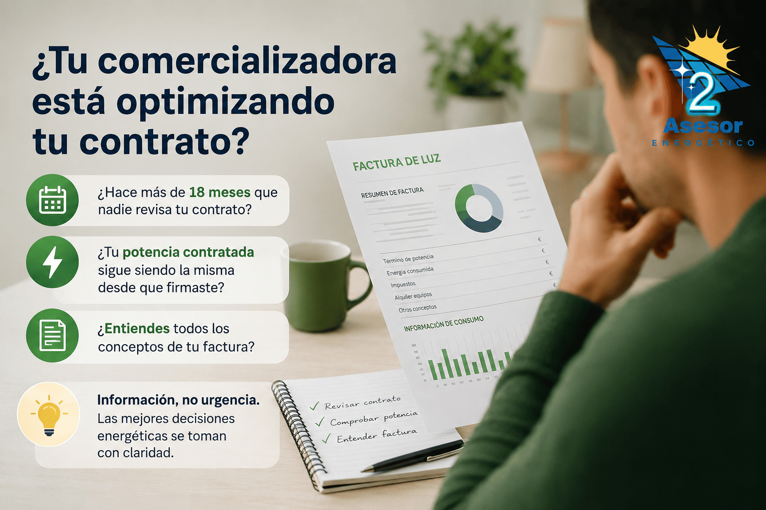 Cómo detectar si tu comercializadora no te está optimizando el contrato