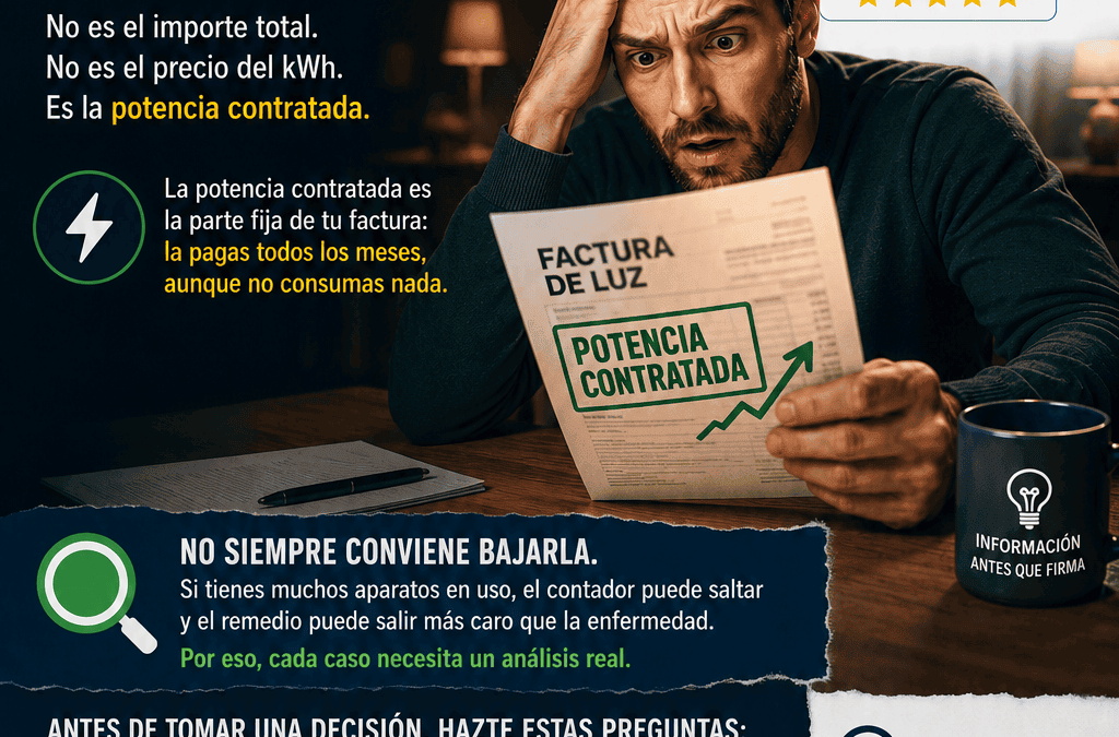 Cómo analizar la factura de la luz término de potencia