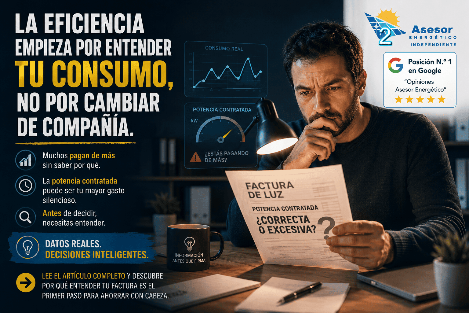 potencia contratada empresa - Eficiencia energética: entiende tu consumo antes de cambiar de compañía