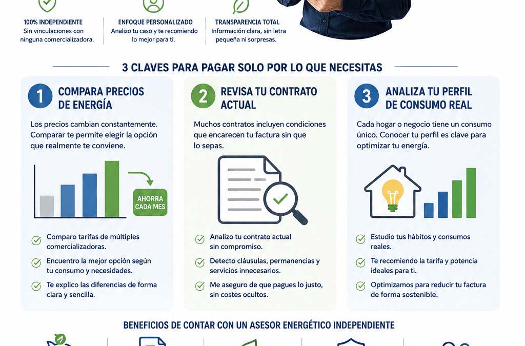 Por qué trabajo con varias comercializadoras (y no me caso con ninguna)