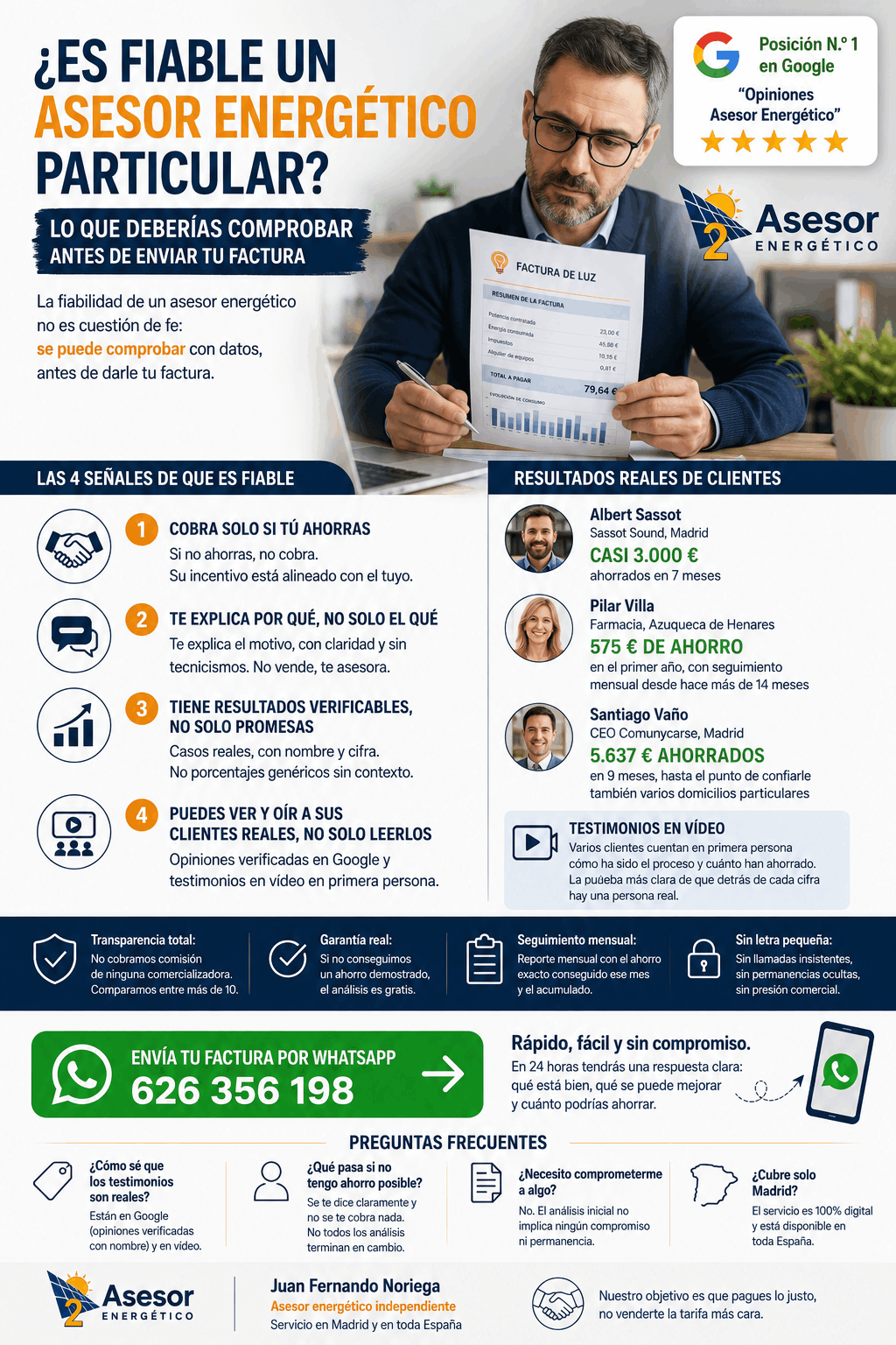 ¿Es fiable un asesor energético particular? Guía honesta