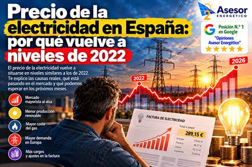 El precio de la electricidad en España ha tocado máximos desde diciembre de 2022. Te explico qué lo ha provocado, a quién afecta de verdad según su contrato y qué conviene revisar con calma.